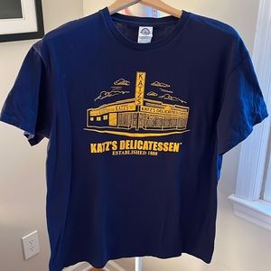 KATZ’S DELICATESSEN NYC Navy Blue T Shirt Size S-M